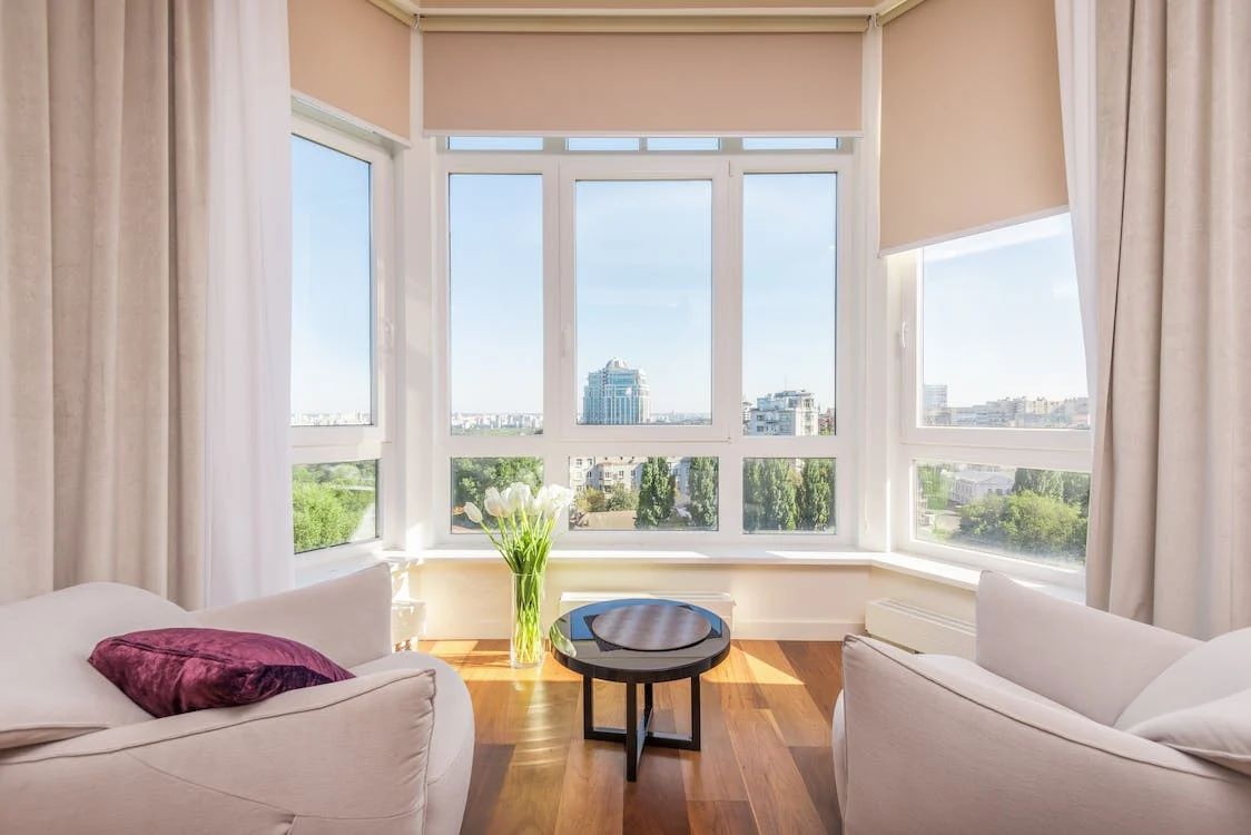 Cozy lounge with hydronic heating
